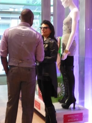 norma kamali @ the opening of ebay's holiday pop up shop