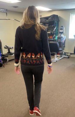 They are examining my posture to guide me on ways to hold, breathe correctly and release areas of pain!... And it helped!! Thank you!