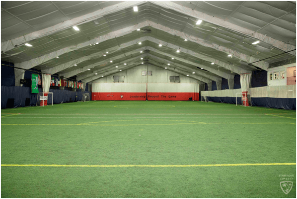 28,000 square foot indoor soccer field