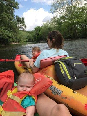 Kayaking was a big hit for these girls!