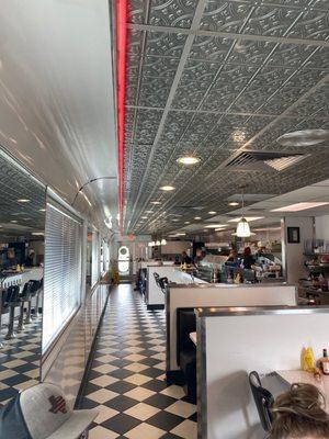 Inside the diner