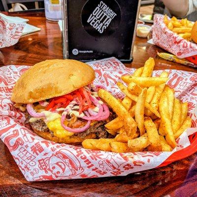 Dine in: the BUTA "Pig" Burger.