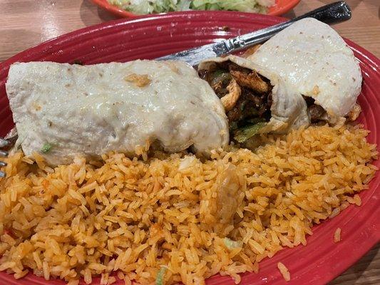 Chicken and Steak Fajitas - yum