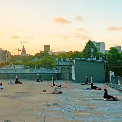 Outdoor, rooftop fitness and cycle classes happening every week!