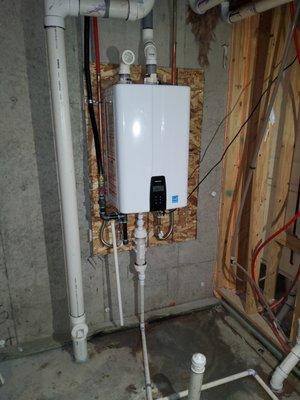 Tankless Water Heater Installation. Denver Colorado.