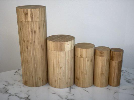 Bamboo Urns.