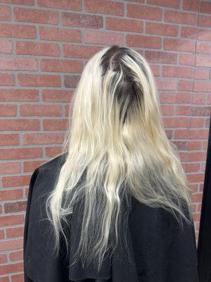 This was the before, was a solid platinum and wanted dimension for fall