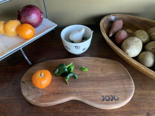 Our handmade cutting boards from walnut.