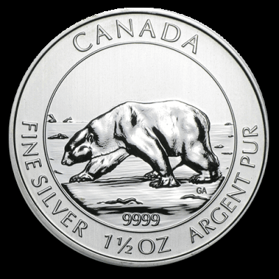 Silver Polar Bear Coin