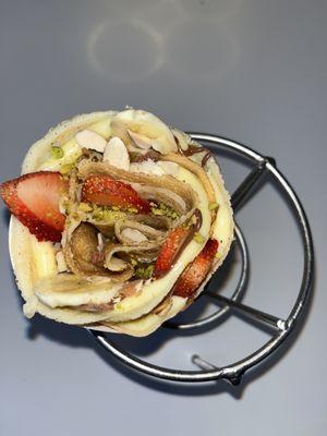 17. Strawberry Banana Crepe