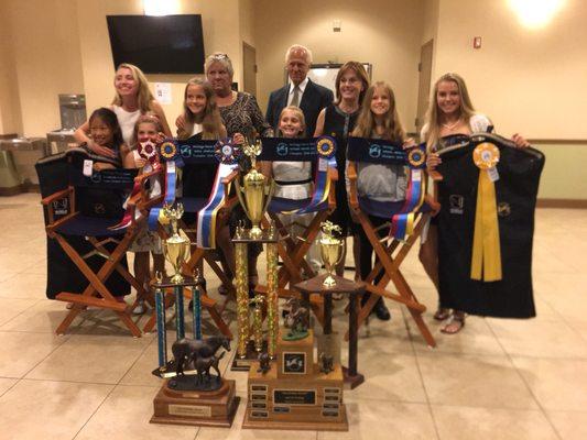 Staffordshire Equestrian Team at the Heritage Show banquet