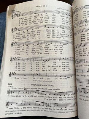 Beautiful song sung at vigil mass today 6.17.23