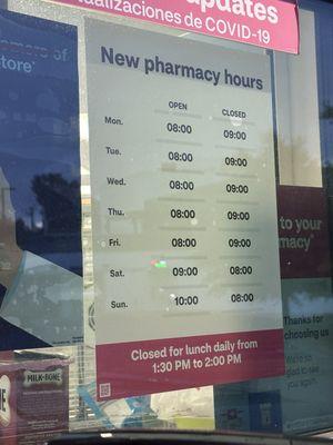 Pharmacy Hours 9/17/24