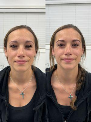 Before and After: Ombré Powder Brows