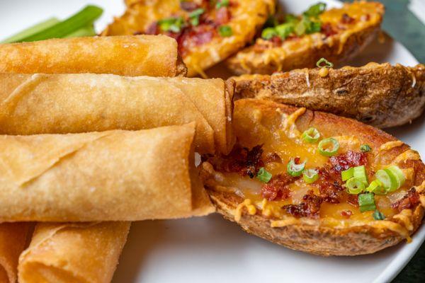 Springroll and Potato Skins