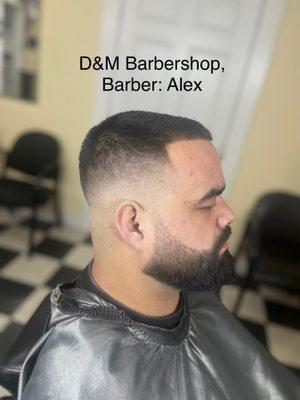 D& M Barbershop,  Barber: Alex  Feel free to come on in, Tuesday Wednesday, Friday and Saturday. Contact me 2092708513.