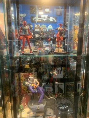 Some of their Harley Quinn and joker figurines