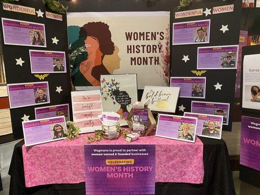 It's Women's History Month and I love  this display.