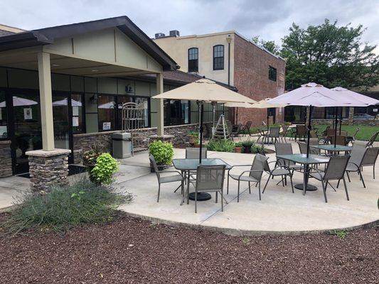 Outdoor patio seating