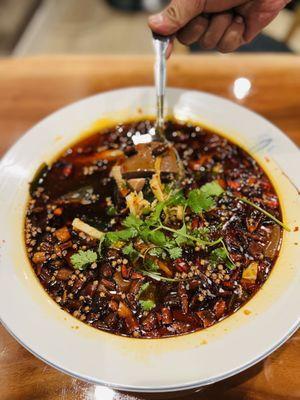 Mao Xue Wang (Duck Blood in Chili Sauce)