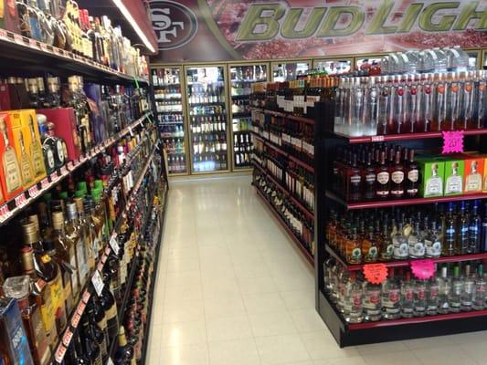 Large variety of liquor