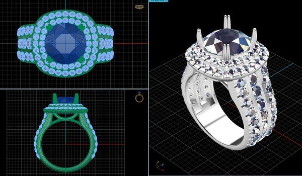 Custom CAD design services available! You see it- think it- dream about it....Twin Jewelers can custom design it!