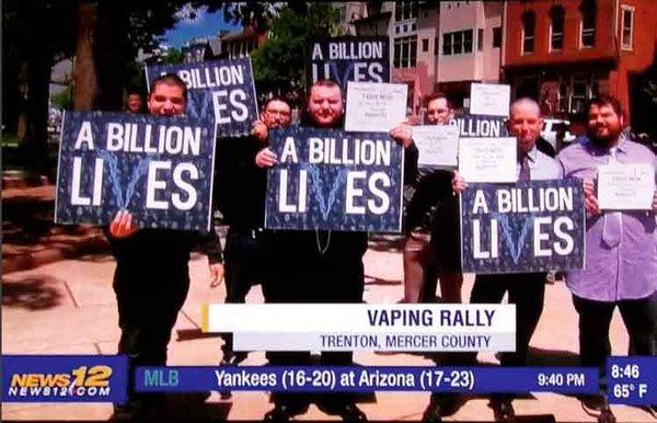 VCP employees and customers attending a vape rally