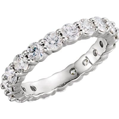 Eternity Rings available in all metals and gemstones.