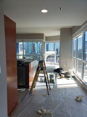 Remodeling high-rise in Las Vegas