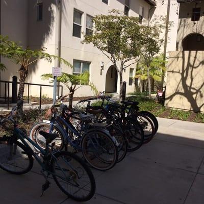 Bike racks everywhere!