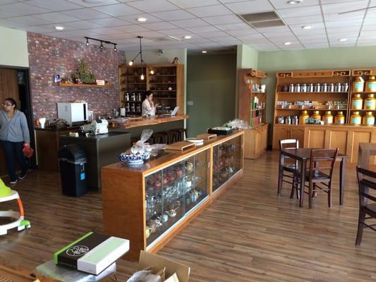 Full renovation now offers tea tasting bar and area