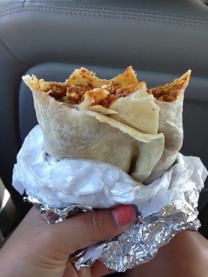 Best burrito ever! I got the works!!