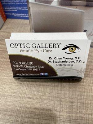 My optometrist