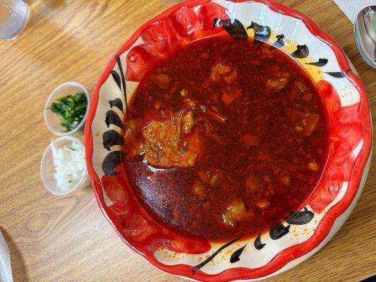 Sopa de birria de res