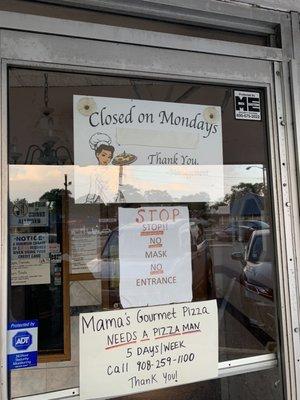 Closed on Mondays