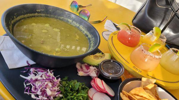 Vegan pozole foe Veganuary 2024.