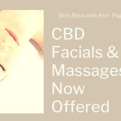 CBD Facials are now offered. Our CBD has no THC in it. Facial offers extra relaxation, hydration, and anti inflammatory properties.