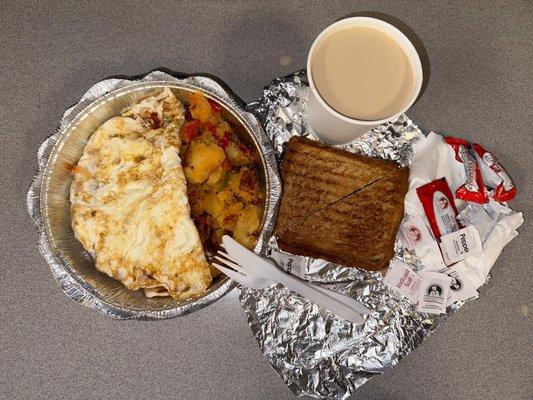 The Spa omelette breakfast platter