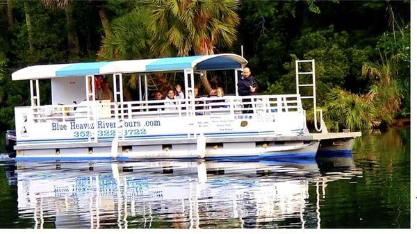 30 foot Pontoon Swim with Manatees