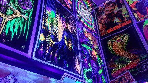 Some of our many blacklight posters