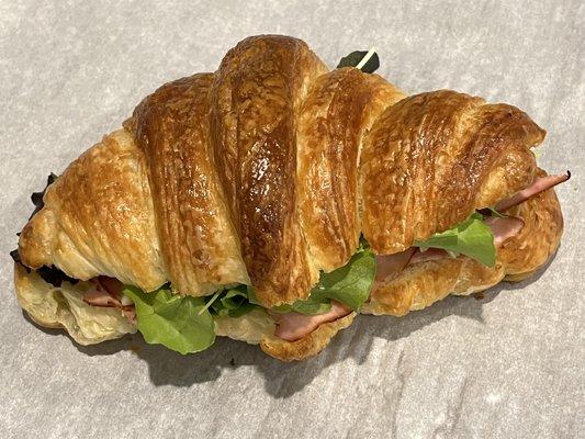 CROISSANT --- made a simple sandwich at home with Woodman's croissant.