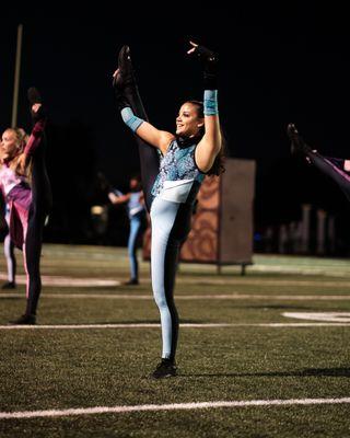 The Blue Devils Colorguard