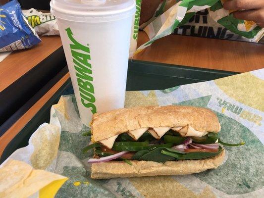 Who wouldn't love this turkey ham subway