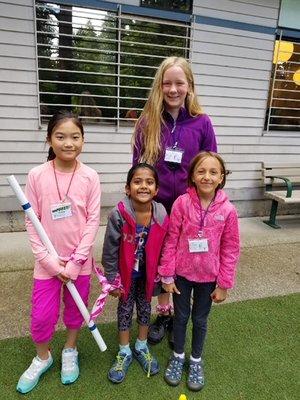 The Pink Camo tribe used great teamwork to compete in the games at emPOWER camp.