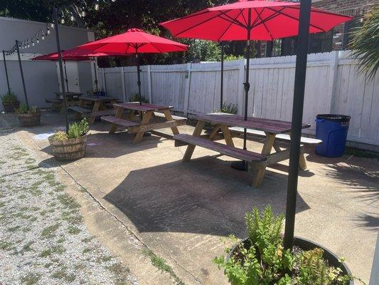 Great covered patio