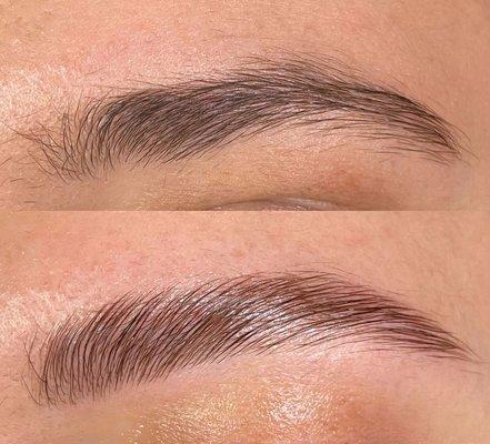 Brow lamination & tinting & shaping