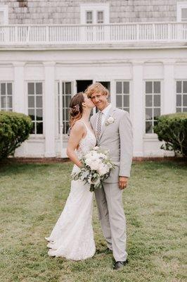 My bridal bouquet was beyond perfect! And my husband's boutonniere was so timeless