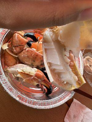 Amazing stone crab claws