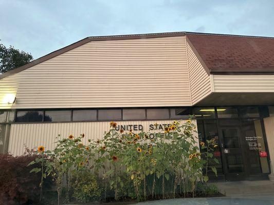 The front of the post office