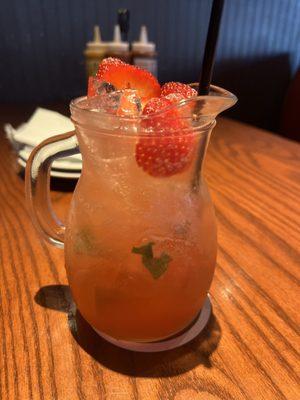 Blushing Strawberry Sangria (Deliciousness)